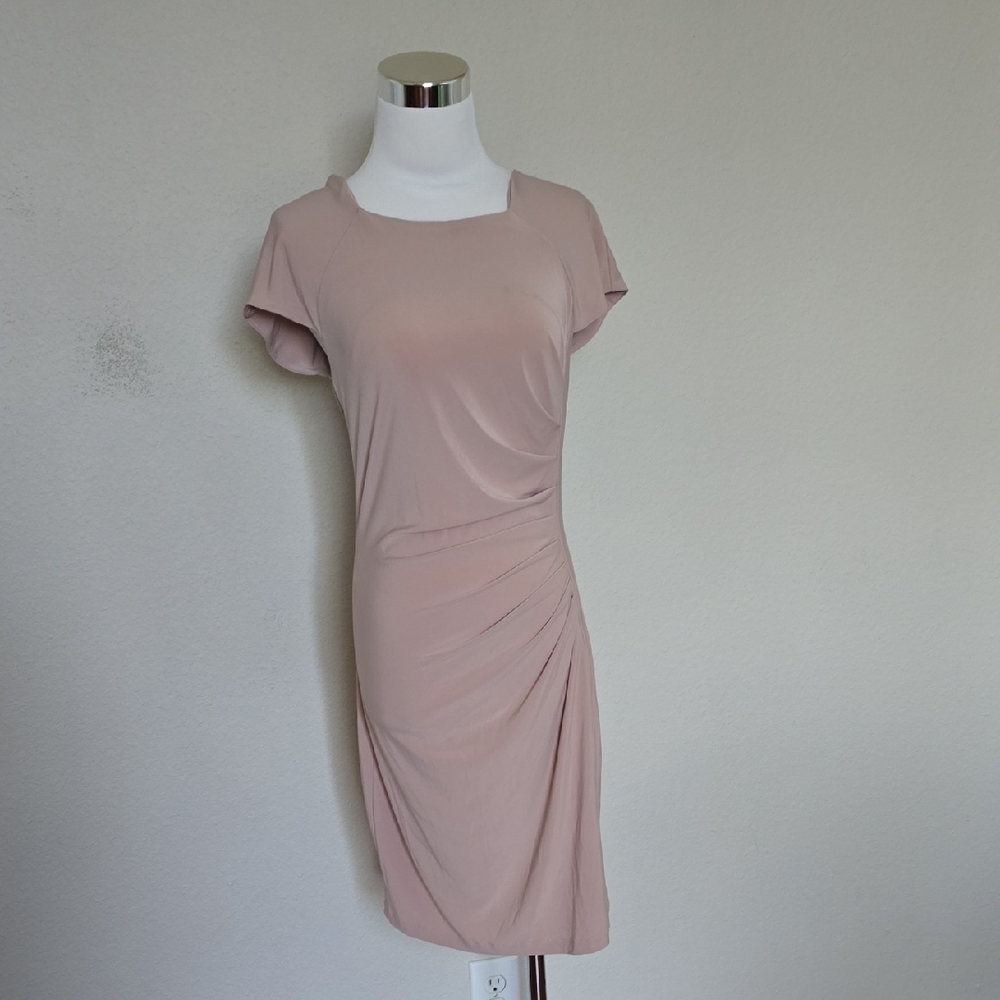 Venus Pink Draped Women's Dress